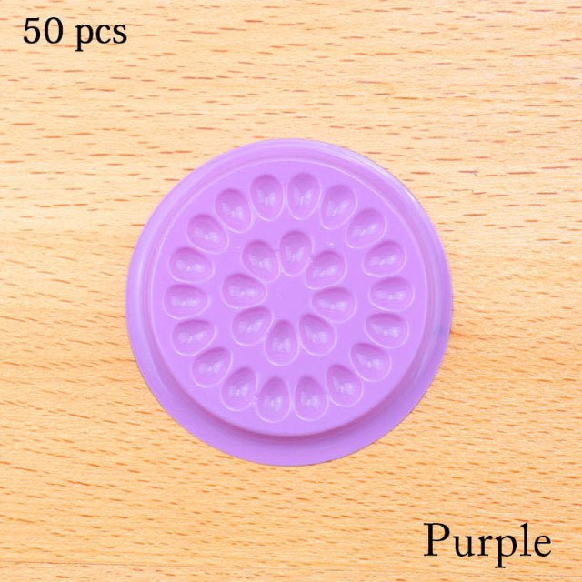 Wholesale Glue Gasket Eyelash glue holder Adhesive Pallet Eyelash Extension glue pads stand on eyelash plastic makeup tools