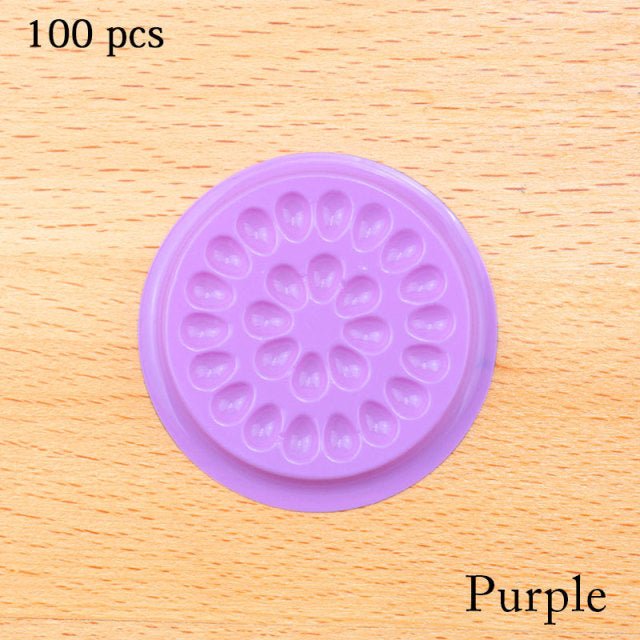 Wholesale Glue Gasket Eyelash glue holder Adhesive Pallet Eyelash Extension glue pads stand on eyelash plastic makeup tools