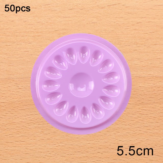 Wholesale Glue Gasket Eyelash glue holder Adhesive Pallet Eyelash Extension glue pads stand on eyelash plastic makeup tools
