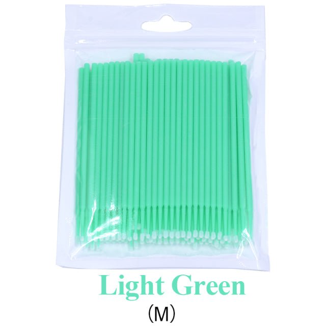 Kekelala 100PCS/Bottle Eyelash Extension Cleaning Swabs Lash Lift Glue Remover Applicators Microblade Makeup Micro Brushes Tool