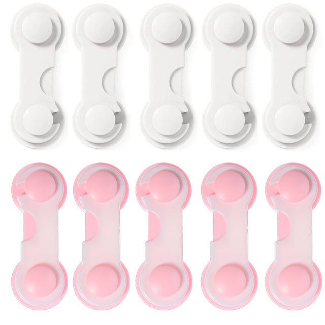 5/10pcs Child Safety Plastic Cabinet Lock Baby Protection From Children Safe Locks for Refrigerators Security Drawer Latches