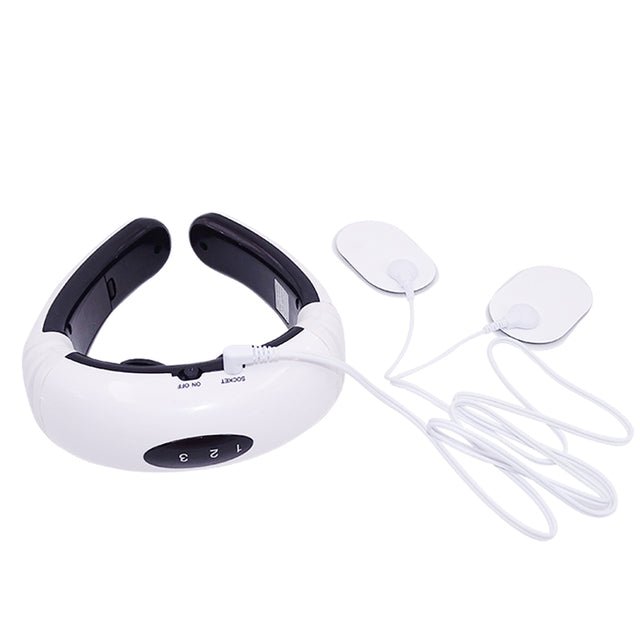 Electric Neck Massager & Pulse Back 6 Modes Power Control TENS Heating Cervical Pain Relief Tool Health Care Relaxation Machine