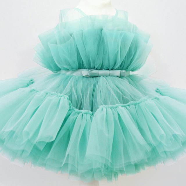Baby Girl Tutu Party Gown Flower Girls Dresses for Wedding 1 2 3 4 5 Years Birthday Kids Clothes Princess Tulle Children Costume