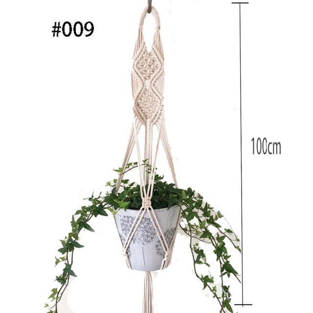 Hot sales 100% handmade macrame plant hanger flower /pot hanger for wall decoration countyard garden