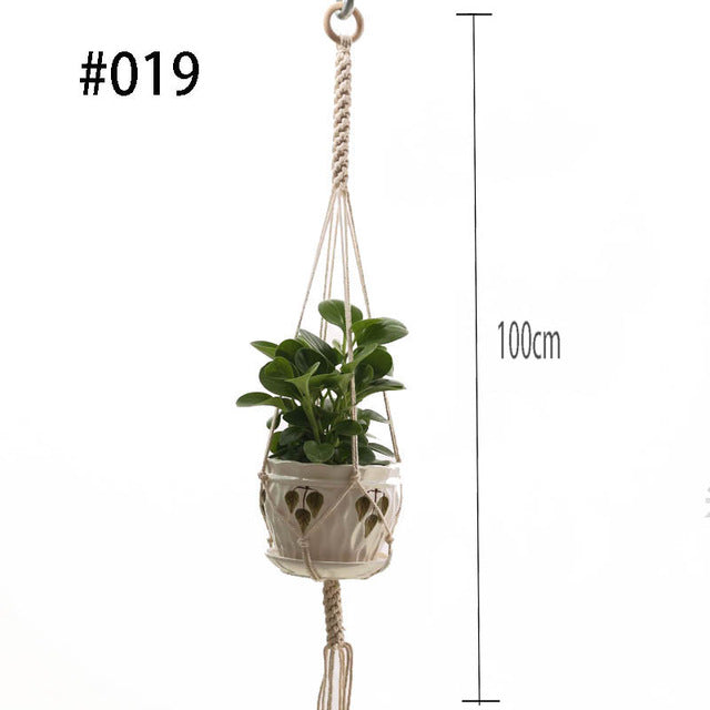 Hot sales 100% handmade macrame plant hanger flower /pot hanger for wall decoration countyard garden