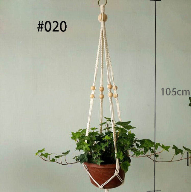 Hot sales 100% handmade macrame plant hanger flower /pot hanger for wall decoration countyard garden