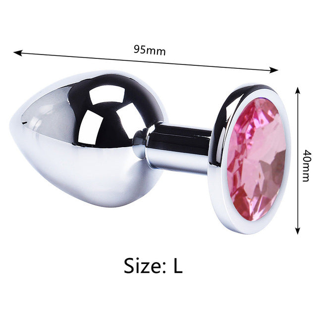 Anal Plug Sex Toys Mini Round Shaped  Metal Stainless Smooth Steel Butt Small Tail Female/Male Dildo Intimate Goods