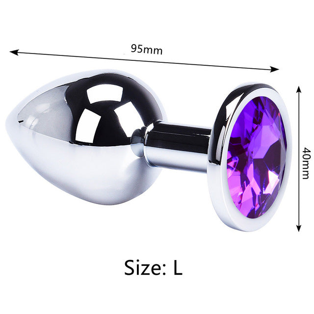 Anal Plug Sex Toys Mini Round Shaped  Metal Stainless Smooth Steel Butt Small Tail Female/Male Dildo Intimate Goods