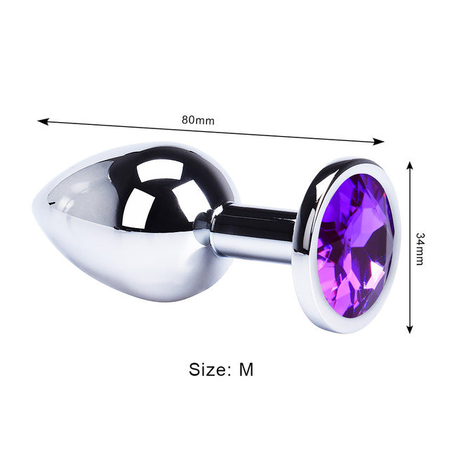 Anal Plug Sex Toys Mini Round Shaped  Metal Stainless Smooth Steel Butt Small Tail Female/Male Dildo Intimate Goods