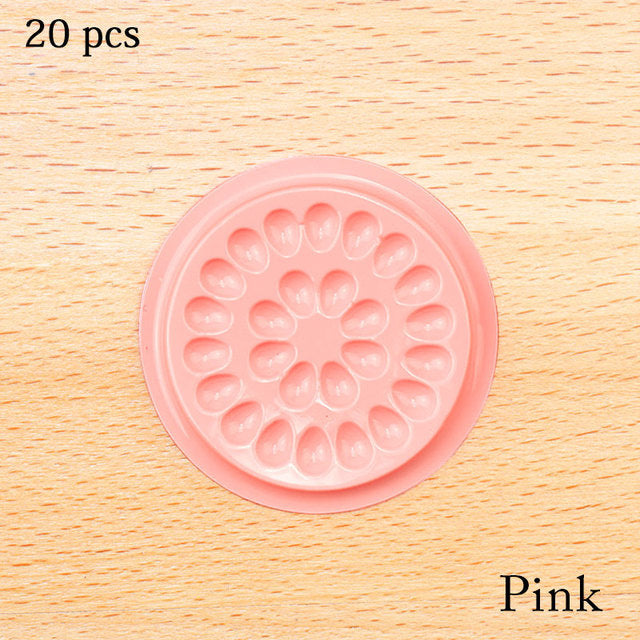 Wholesale Glue Gasket Eyelash glue holder Adhesive Pallet Eyelash Extension glue pads stand on eyelash plastic makeup tools