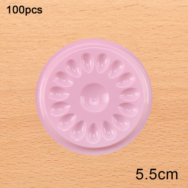 Wholesale Glue Gasket Eyelash glue holder Adhesive Pallet Eyelash Extension glue pads stand on eyelash plastic makeup tools