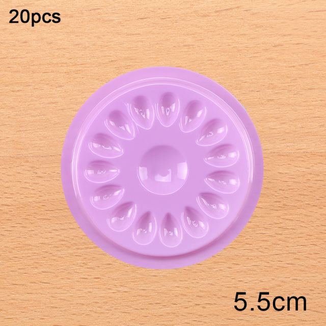 Wholesale Glue Gasket Eyelash glue holder Adhesive Pallet Eyelash Extension glue pads stand on eyelash plastic makeup tools