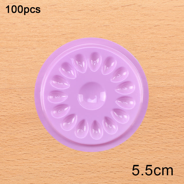 Wholesale Glue Gasket Eyelash glue holder Adhesive Pallet Eyelash Extension glue pads stand on eyelash plastic makeup tools