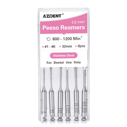 AZDENT Dental Endodontic Drill Gates Glidden Peeso Reamers Rotary Paste Carriers 32mm/25mm Engine Use Stainless Steel Endo Files