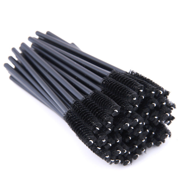 SHIDISAHNGPIN New Disposable 5/50Pcs Crystal Eyelash Makeup Brush Diamond Handle Mascara Wands Eyelash Extension Makeup tool