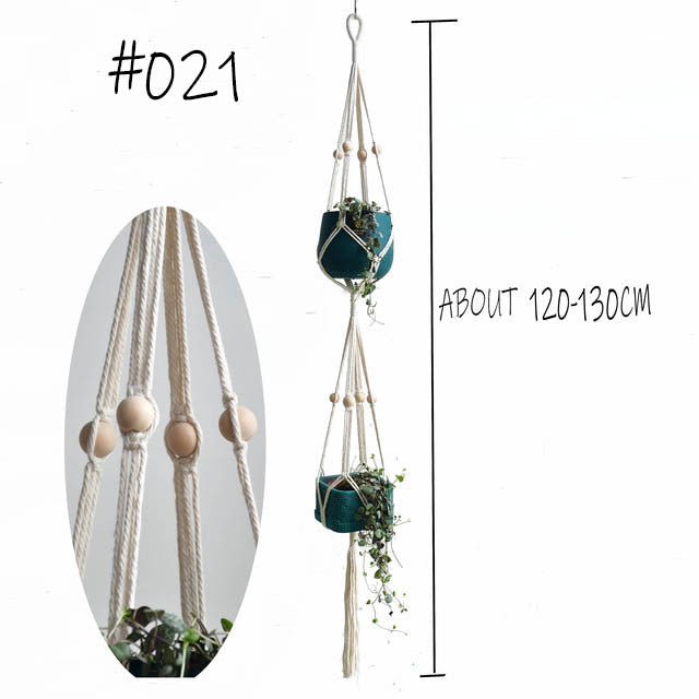 Hot sales 100% handmade macrame plant hanger flower /pot hanger for wall decoration countyard garden