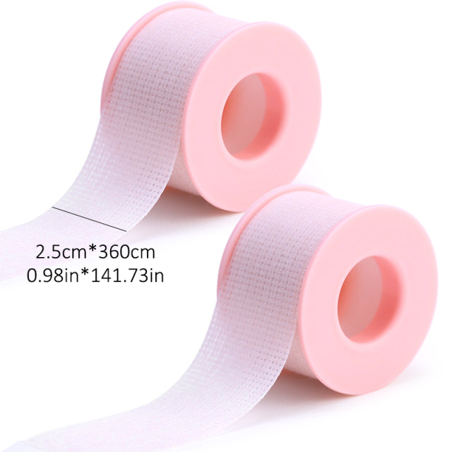 Wholesale breathable easy to tear Medical Tape/White Silk Paper Under Patches Eyelash Extension Supply Eyelash Extension Tape