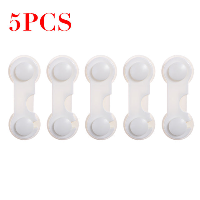 5/10pcs Child Safety Plastic Cabinet Lock Baby Protection From Children Safe Locks for Refrigerators Security Drawer Latches