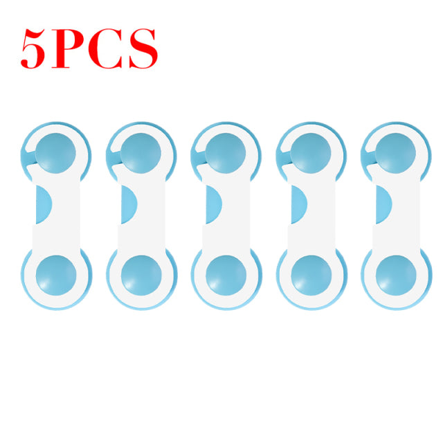 5/10pcs Child Safety Plastic Cabinet Lock Baby Protection From Children Safe Locks for Refrigerators Security Drawer Latches