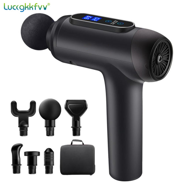 Massage Gun Deep Body Massager For Muscle Pain Relief  Exercising Body and Relaxation Slimming Shaping Massager