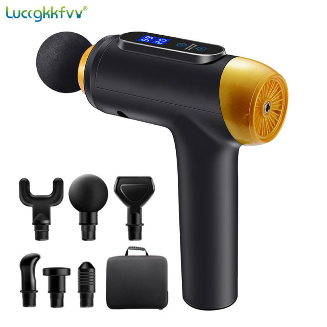 Massage Gun Deep Body Massager For Muscle Pain Relief  Exercising Body and Relaxation Slimming Shaping Massager