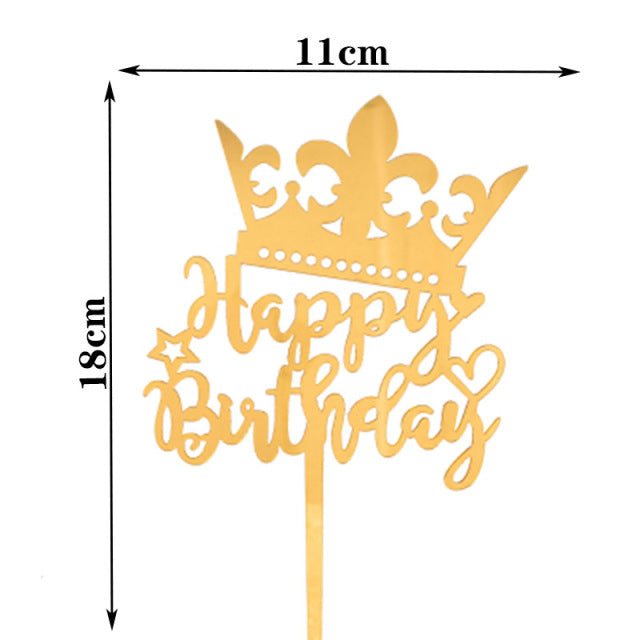 Happy Birthday Cake Topper Acrylic Letter Cake Toppers Party Supplies Happy Birthday Black Cake Decorations Boy 33 Designs