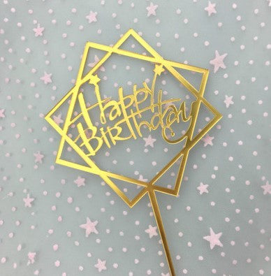 Happy Birthday Cake Topper Acrylic Letter Cake Toppers Party Supplies Happy Birthday Black Cake Decorations Boy 33 Designs