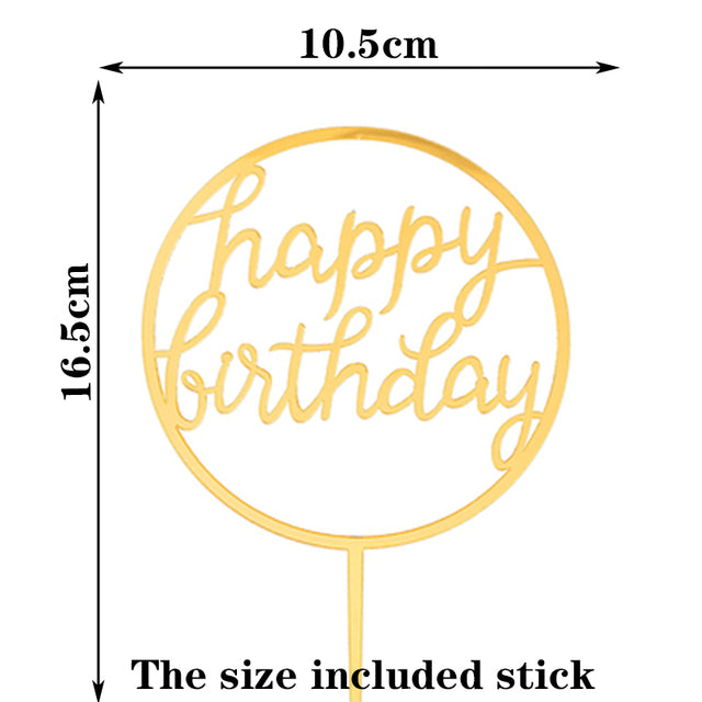 Happy Birthday Cake Topper Acrylic Letter Cake Toppers Party Supplies Happy Birthday Black Cake Decorations Boy 33 Designs