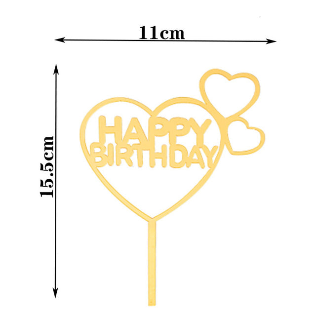 Happy Birthday Cake Topper Acrylic Letter Cake Toppers Party Supplies Happy Birthday Black Cake Decorations Boy 33 Designs