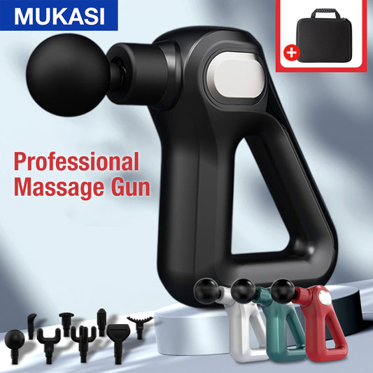 MUKASI Massage Gun Deep Tissue Electric Massager Neck Body Muscle Stimulation Percussion Pistol Pain Relief Relaxation Fitness