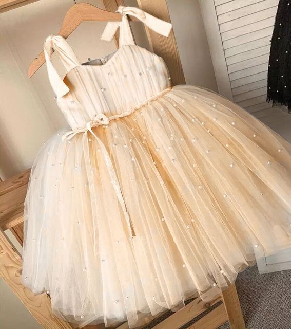 Baby Girl Tutu Party Gown Flower Girls Dresses for Wedding 1 2 3 4 5 Years Birthday Kids Clothes Princess Tulle Children Costume